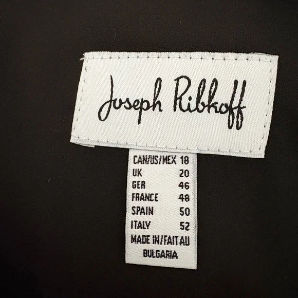 Joseph Ribkoff Black Ruffle Sleeve Blouse - Picture 3 of 4